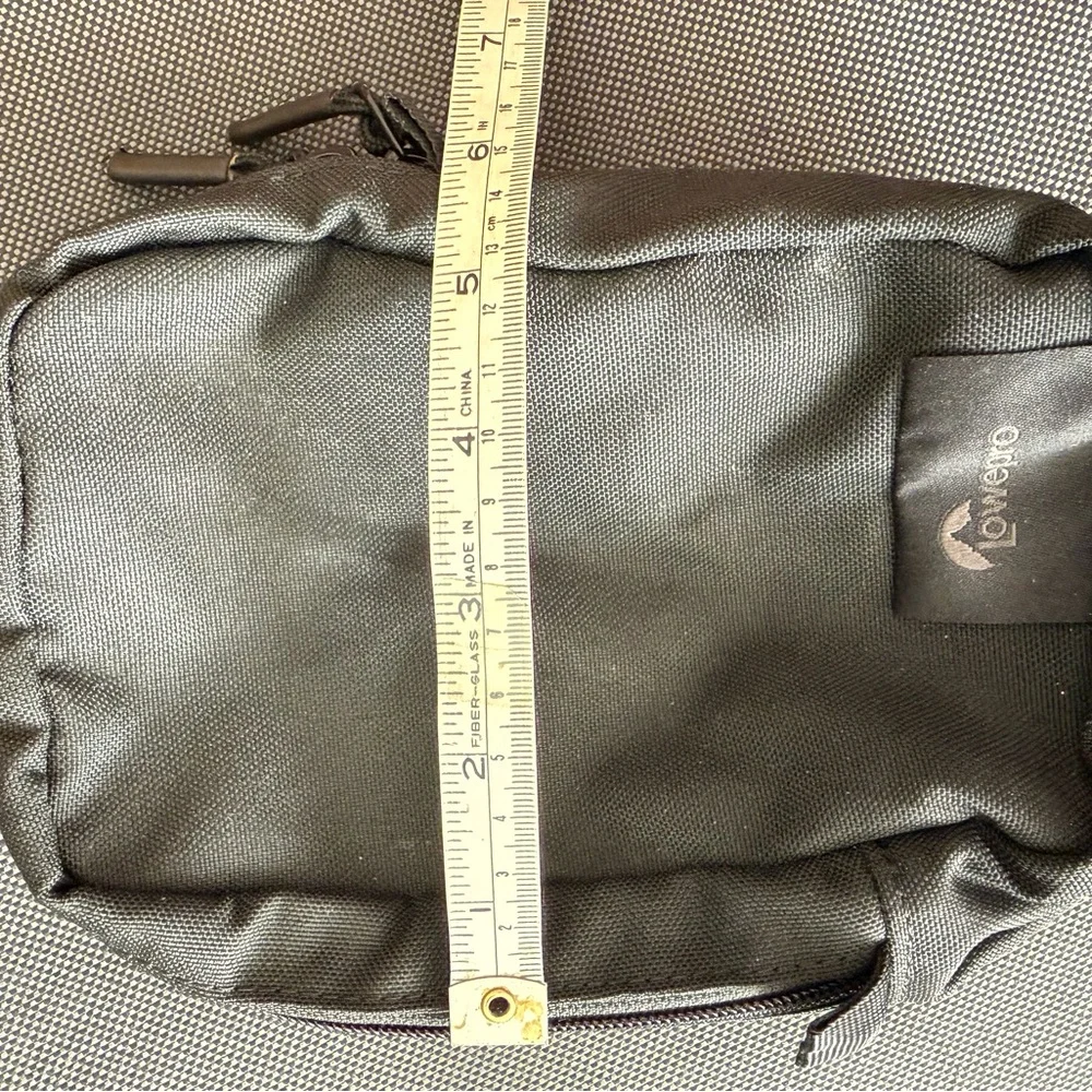 Lowepro Small Compact Canvas Camera Bag Belt Loop Zipper Front Pocket